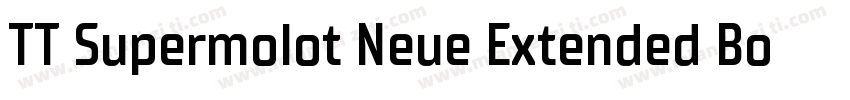 TT Supermolot Neue Extended Bold字体转换